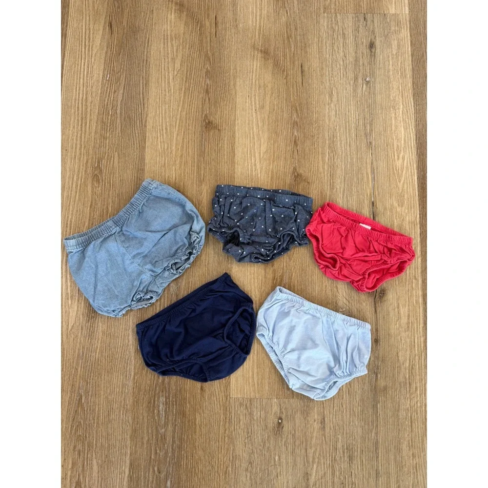 Carter's Healthtex Diaper Covers Bloomers Bundle Kids 12M Multicolor 5pc‎ Lot